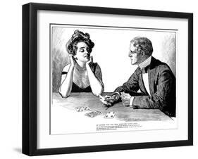 Cards, 1900-Charles Dana Gibson-Framed Giclee Print