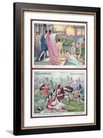 Cards for Children Advertising 'Cacao Van Houten', Early 20th Century-French School-Framed Giclee Print