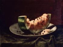 Still Life with Watermelon-Carducius Plantagenet Ream-Stretched Canvas