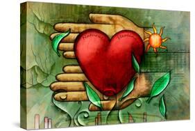 Care And Natural Remedies In The Healing Process. Digital Illustration-Thufir-Stretched Canvas
