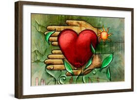 Care And Natural Remedies In The Healing Process. Digital Illustration-Thufir-Framed Art Print