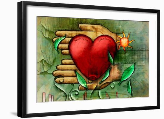 Care And Natural Remedies In The Healing Process. Digital Illustration-Thufir-Framed Art Print