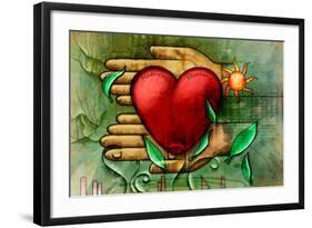 Care And Natural Remedies In The Healing Process. Digital Illustration-Thufir-Framed Art Print