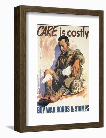 Care Is Costly-Adolph Treidler-Framed Art Print