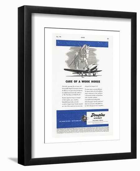 Care of a Work Horse Douglas ad-null-Framed Art Print