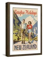 Carefree Holidays New Zealand-null-Framed Art Print