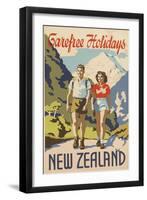 Carefree Holidays New Zealand-null-Framed Art Print