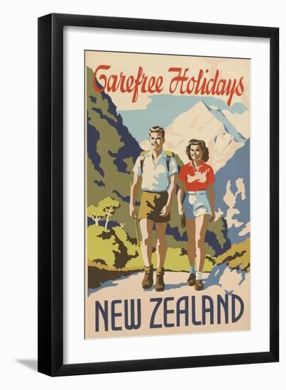 Carefree Holidays New Zealand-null-Framed Art Print