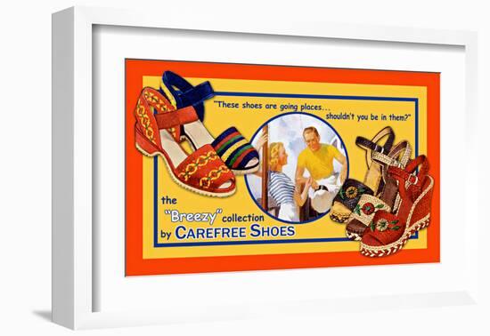 Carefree Shoes-Kate Ward Thacker-Framed Giclee Print