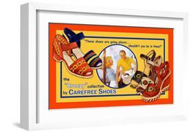 Carefree Shoes-Kate Ward Thacker-Framed Giclee Print