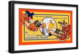 Carefree Shoes-Kate Ward Thacker-Framed Giclee Print