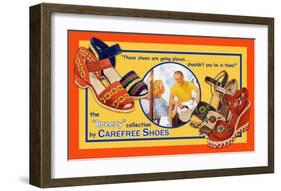 Carefree Shoes-Kate Ward Thacker-Framed Giclee Print