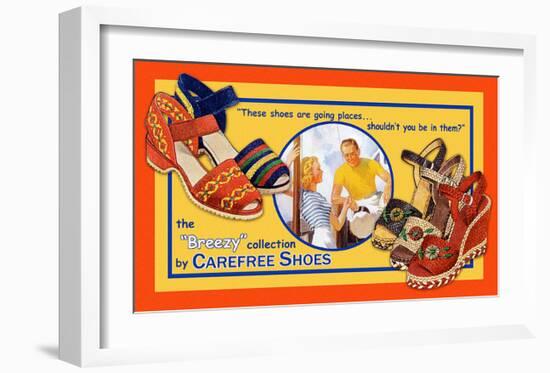 Carefree Shoes-Kate Ward Thacker-Framed Giclee Print