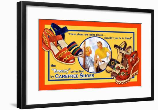 Carefree Shoes-Kate Ward Thacker-Framed Giclee Print