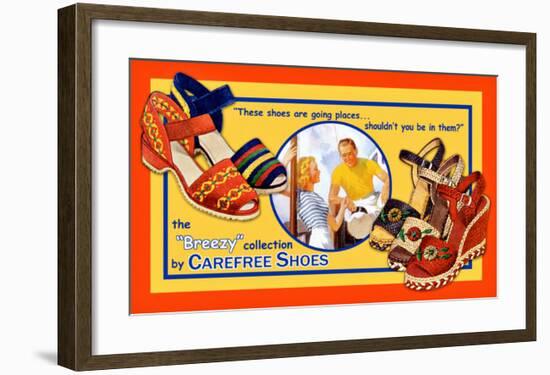 Carefree Shoes-Kate Ward Thacker-Framed Giclee Print