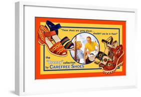 Carefree Shoes-Kate Ward Thacker-Framed Giclee Print