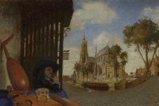 A View of Delft, with a Musical Instrument Seller's Stall, 1652-Carel Fabritius-Giclee Print