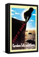 Careless Talk Costs Lives-null-Framed Stretched Canvas