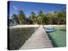 Carenero Island Beach and Pier, Bocas Del Toro Province, Panama-Jane Sweeney-Stretched Canvas