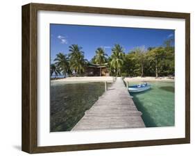 Carenero Island Beach and Pier, Bocas Del Toro Province, Panama-Jane Sweeney-Framed Photographic Print