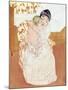 Caress, 1891-Mary Cassatt-Mounted Giclee Print