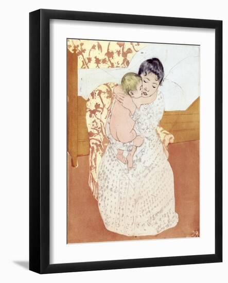 Caress, 1891-Mary Cassatt-Framed Giclee Print