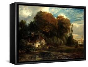 Caretaker's Cottage in the Forest of Compiegne, 1826-Paul Huet-Framed Stretched Canvas