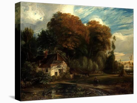 Caretaker's Cottage in the Forest of Compiegne, 1826-Paul Huet-Stretched Canvas