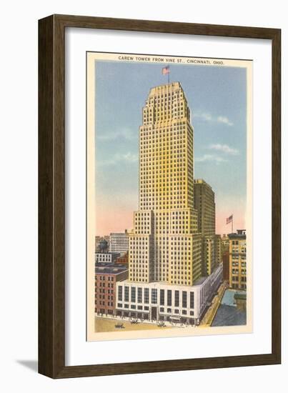 Carew Tower, Cincinnati, Ohio-null-Framed Art Print