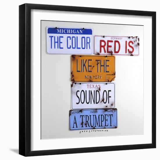 Carey The Color Red-Gregory Constantine-Framed Giclee Print
