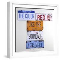 Carey The Color Red-Gregory Constantine-Framed Giclee Print