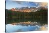 Carezza Lake, Dolomites, Bolzano, Trentino Alto Adige, Italy-ClickAlps-Stretched Canvas