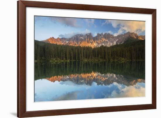 Carezza Lake, Dolomites, Bolzano, Trentino Alto Adige, Italy-ClickAlps-Framed Photographic Print