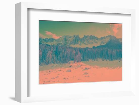 Carezza lake-Marco Carmassi-Framed Photographic Print