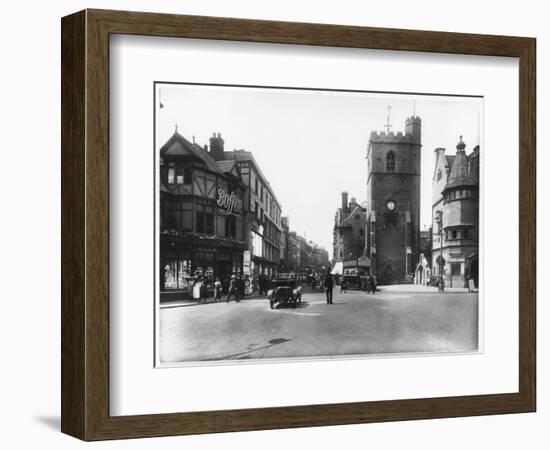 Carfax Tower and Boffin's Bakery, High Street, Oxford-null-Framed Photographic Print