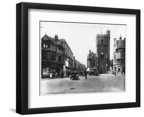 Carfax Tower and Boffin's Bakery, High Street, Oxford-null-Framed Photographic Print