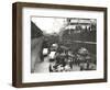 Cargo Being Loaded or Unloaded from a Ship, Royal Victoria Dock, Canning Town, London, C1930-null-Framed Giclee Print