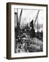 Cargo Being Unloaded at the Docks, Upper Pool, London, 1936-null-Framed Giclee Print
