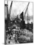Cargo Being Unloaded at the Docks, Upper Pool, London, 1936-null-Mounted Giclee Print