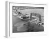 Cargo Boat Passing under Bridge-Charles Rotkin-Framed Photographic Print