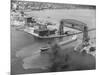 Cargo Boat Passing under Bridge-Charles Rotkin-Mounted Photographic Print
