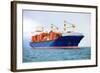 Cargo Container Ship-ilfede-Framed Photographic Print