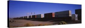 Cargo Containers on a Freight Train, California, USA-null-Stretched Canvas