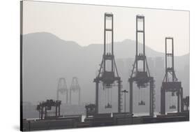 Cargo Cranes at Freight Terminal-null-Stretched Canvas