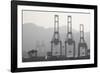 Cargo Cranes at Freight Terminal-null-Framed Photographic Print