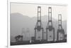 Cargo Cranes at Freight Terminal-null-Framed Photographic Print