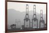 Cargo Cranes at Freight Terminal-null-Framed Photographic Print