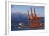 Cargo Cranes, Port of Vancouver, Vancouver, British Columbia, Canada-Walter Bibikow-Framed Photographic Print