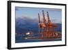 Cargo Cranes, Port of Vancouver, Vancouver, British Columbia, Canada-Walter Bibikow-Framed Photographic Print