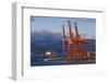 Cargo Cranes, Port of Vancouver, Vancouver, British Columbia, Canada-Walter Bibikow-Framed Photographic Print